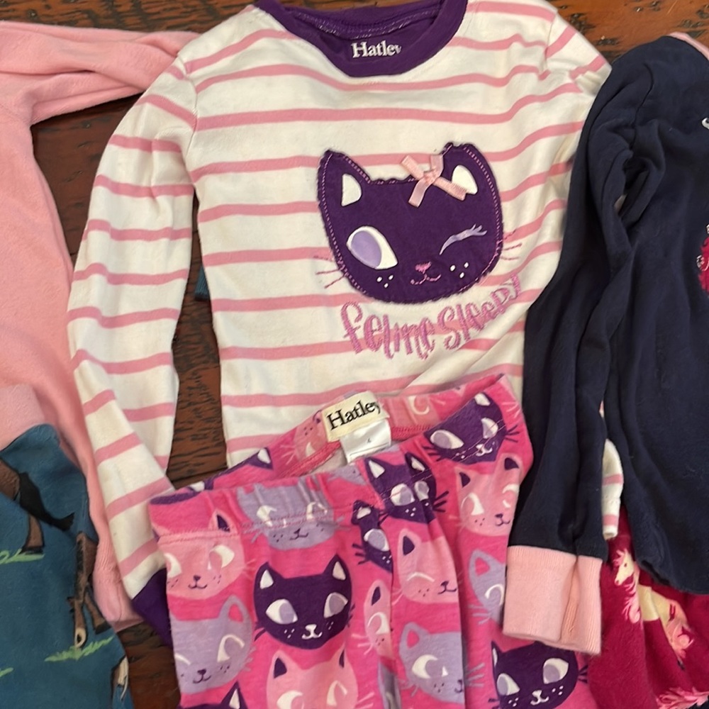 Bundle of 5 Hatley and one Lazy one pajamas sets - Picture 7 of 9
